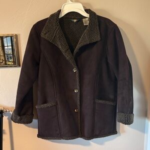 L.L. Bean Dark Brown Teddy Jacket